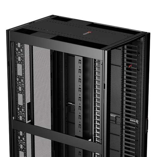 APC NetShelter SX 42U 750mm(b) x 1070mm(d) 19" IT rack, netwerkbehuizing met zijpanelen, zwart