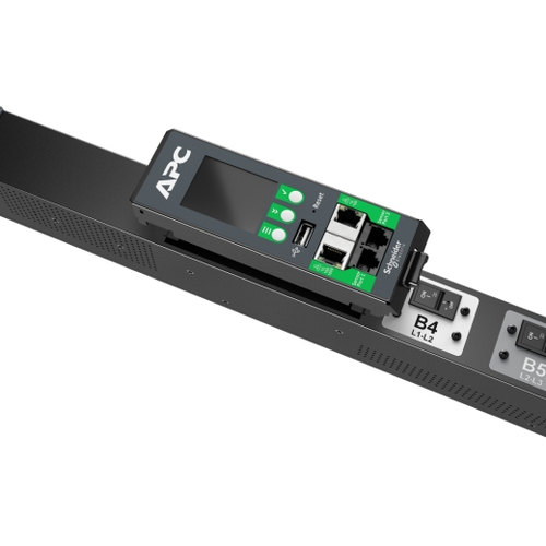 APC APDU10250SM - Switched & Metered-by-Outlet, 0U,16A, 400V, (24x)C13/15 + (24x)C13/15/19/21, IEC60309 16A 3Fase stekker