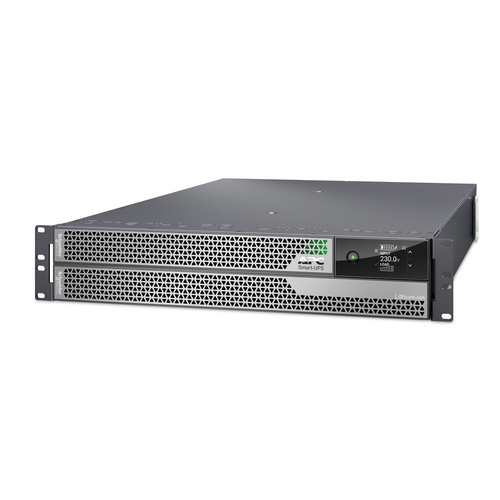 APC Smart-UPS Ultra On-Line, 5000VA, lithium-ion, rack/tower 2U, 230V, vaste bedrading 3-draads uitgang, netwerkkaart, verlengde runtime, met rail-kit