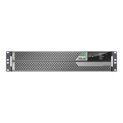 APC Smart-UPS Ultra On-Line, 5000VA, lithium-ion, rack/tower 2U, 230V, vaste bedrading 3-draads uitgang, netwerkkaart, verlengde runtime, met rail-kit