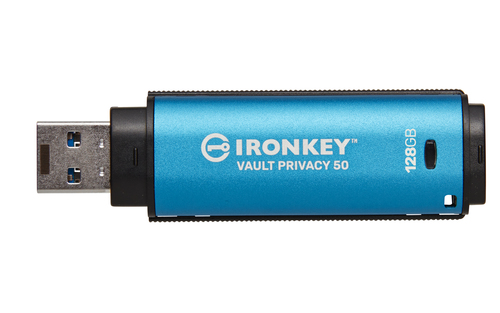 Kingston Technology IronKey 128GB Vault Privacy 50 AES-256 versleuteling, FIPS 197