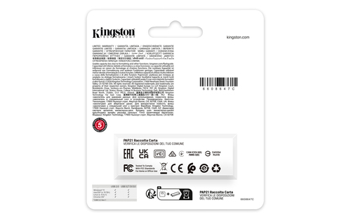 Kingston Technology DataTraveler 128GB Portable USB 3.2 Gen 1 Exodia Black/Blue