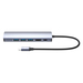 Manhattan USB-C dock/hub, poorten (6): Ethernet, HDMI, USB-A (3×) en USB-C, met Power Delivery (PD) 100 W - vereist een externe USB-C-lader (niet inbegrepen). USB-gevoed (geen externe voeding vereist) wanneer PD niet wordt gebruikt