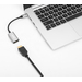 Manhattan USB-C naar HDMI adapterkabel, 4K@60Hz, 11 cm, mannelijk naar mannelijk, zwart/zilver, 3 jaar garantie