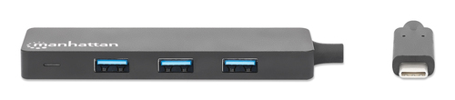 Manhattan USB-C dock/hub, poorten (4): USB-A (4×), 5 Gbps (USB 3.0), USB-gevoed (geen externe voeding vereist), equivalent aan HB30CM4AB