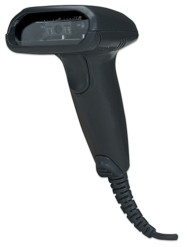 Manhattan CCD handheld barcodescanner met groot bereik, USB, scanafstand 500 mm, kabel 1,5 m, max. omgevingslicht 10.000 lux (zonlicht), zwart, 3 jaar garantie