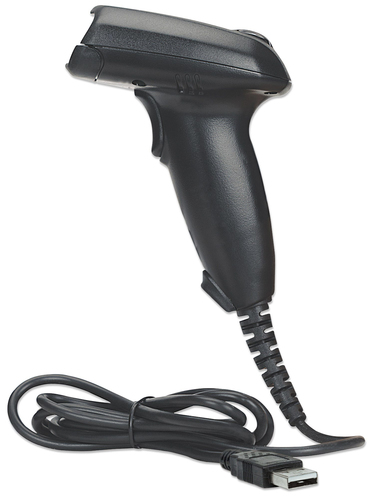 Manhattan CCD handheld barcodescanner met groot bereik, USB, scanafstand 500 mm, kabel 1,5 m, max. omgevingslicht 10.000 lux (zonlicht), zwart, 3 jaar garantie