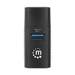 Manhattan USB-C 3-poorts hub, ultra-compact, USB-A-poorten: 1× 5 Gbps (USB 3.0) + 2× 480 Mbps (USB 2.0), USB-gevoed (geen externe voeding vereist)