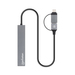 Manhattan USB-C & USB-A combo dock/hub, poorten (4): USB-A (4×), 5 Gbps (USB 3.0), USB-gevoed (geen externe voeding vereist)