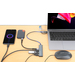 Manhattan USB-C & USB-A combo dock/hub, poorten (4): USB-A (2×) + USB-C (2×), 5 Gbps (USB 3.0), USB-gevoed (geen externe voeding vereist), aluminium