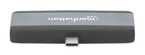 Manhattan USB-C travel dock, HDMI, USB-A, USB-C en 3,5 mm audio, met Power Delivery (PD) 100 W - vereist een externe USB-C-lader (niet inbegrepen). USB-gevoed (geen externe voeding vereist) wanneer PD niet wordt gebruikt