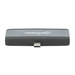 Manhattan USB-C travel dock, HDMI, USB-A, USB-C en 3,5 mm audio, met Power Delivery (PD) 100 W - vereist een externe USB-C-lader (niet inbegrepen). USB-gevoed (geen externe voeding vereist) wanneer PD niet wordt gebruikt