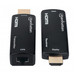 Manhattan Compact HDMI-extenderkit 1080p@60 Hz via Ethernet, verlengt het signaal tot 60 m via één Cat6 Ethernetkabel, inclusief zender en ontvanger, voeding via kabel, ultradun ontwerp, zwart, 3 jaar garantie