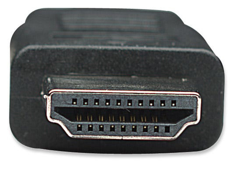 Manhattan HDMI-naar-DVI-D 24+1 kabel, 1 m, mannelijk naar mannelijk, dual link, compatibel met DVI-D, zwart, levenslange garantie, equivalent aan HDDVIMM1M