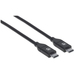 Manhattan USB-C naar USB-C kabel, 2 m, mannelijk naar mannelijk, 480 Mbps (USB 2.0), 5A (supersnel opladen), zwart, levenslange garantie, equivalent aan USB2C5C2M