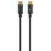 Manhattan DisplayPort 1.4 kabel, 8K@60Hz, 2 m, mannelijk naar mannelijk, geschikt voor 8K/4K/1080p toepassingen, met vergrendeling, volledig afgeschermd, zwart, levenslange garantie, equivalent aan DP14MM2M