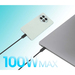 Manhattan Dubbele USB-C naar USB-C oplaadkabel, 100W, 2 m, 1x USB-C naar 2x USB-C, slimme power-splitter, tot 100W enkel of 70W + 28W, gevlochten mantel, aluminium connectoren, zwart, 3 jaar garantie