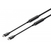 Manhattan USB-C naar USB-C kabel, 3 m, actief, mannelijk naar mannelijk, 10 Gbps (USB 3.2 Gen 2 / USB 3.1), 3A, zwart, levenslange garantie