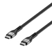 Manhattan Snelle USB-C naar USB-C kabel (240W), 2 m, 240W laptopladen, werkt met alle laptops (let op: extra USB-C 240W wandlader nodig), extra lang bereik voor bureau/vloeraansluiting, 3 jaar garantie