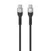 Manhattan Snelle USB-C naar USB-C kabel (240W), 2 m, 240W laptopladen, werkt met alle laptops (let op: extra USB-C 240W wandlader nodig), extra lang bereik voor bureau/vloeraansluiting, 3 jaar garantie