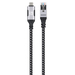 Manhattan USB-C naar Gigabit Ethernet kabel, 10/100/1000 Mbps, RJ45, 2 m, zwart/zilver, 3 jaar garantie