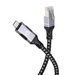 Manhattan USB-C naar Gigabit Ethernet kabel, 10/100/1000 Mbps, RJ45, 2 m, zwart/zilver, 3 jaar garantie
