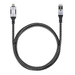 Manhattan USB-C naar Gigabit Ethernet kabel, 10/100/1000 Mbps, RJ45, 2 m, zwart/zilver, 3 jaar garantie