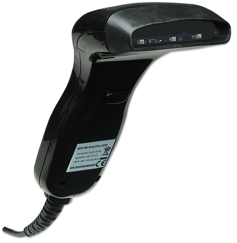 Manhattan Contact CCD handheld barcodescanner, USB, scanbreedte 80 mm, kabel 1,52 m, max. 3.000 lux, zwart, 3 jaar garantie