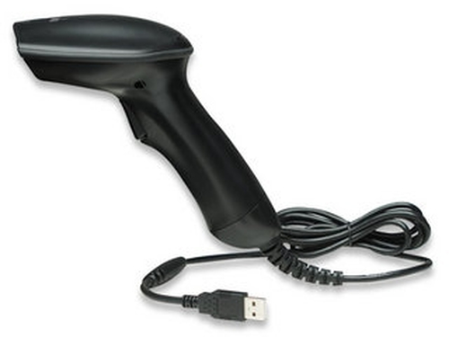 Manhattan CCD handheld barcodescanner met groot bereik, USB, scanafstand 500 mm, kabel 1,5 m, max. omgevingslicht 30.000 lux (zonlicht), zwart, 3 jaar garantie