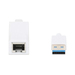Manhattan USB-A Gigabit netwerkadapter, 10/100/1000 Mbps, 5 Gbit/s (USB 3.2 Gen 1 / USB 3.0), Ethernet, RJ45, wit, 3 jaar garantie, equivalent aan USB31000SW