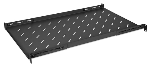 Intellinet 19" vaste plank (verstelbaar), 1U, plankdiepte 750 mm, verstelbare raildiepte 750–950 mm, max. 20 kg, zwart, levenslange garantie