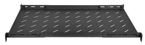 Intellinet 19" vaste plank (verstelbaar), 1U, plankdiepte 750 mm, verstelbare raildiepte 750–950 mm, max. 20 kg, zwart, levenslange garantie