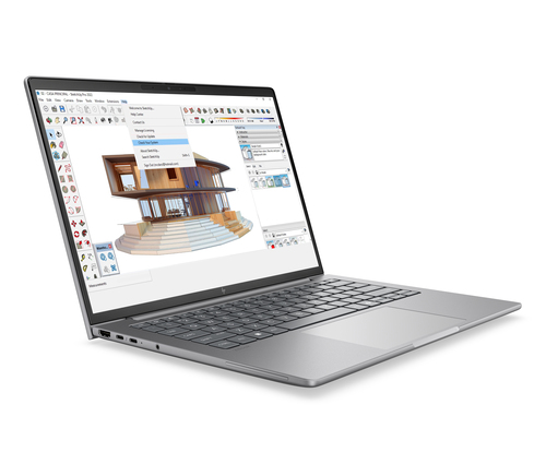 HP ZBook 8 G2a Wolf Pro Security Edition Copilot+ PC AMD Ryzen AI 7 PRO 450 Mobiel werkstation 35,6 cm (14") Touchscreen WUXGA 48 GB DDR5-SDRAM 1 TB SSD Wi-Fi 7 (802.11be) Windows 11 Pro AI Workstation, AI PC Zilver QWERTY