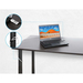 Manhattan Universeel combinatieslot voor laptop (Noble Wedge®, Nano en K-Slot), 3-in-1 diefstalbeveiliging, resetbare 4-cijferige combinatie, kabel van 1,8 m van koolstofstaal, snijbestendig, PVC-coating transparant, zilver