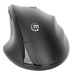 Manhattan Ergonomische draadloze muis, rechtshandig, instelbaar 800/1200/1600 dpi, 2,4 GHz (tot 10 m), 6 knoppen + scrollwiel, combo USB-A + USB-C ontvanger, zwart, AA-batterij (incl.), 3 jaar garantie