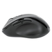 Manhattan Ergonomische draadloze muis, rechtshandig, instelbaar 800/1200/1600 dpi, 2,4 GHz (tot 10 m), 6 knoppen + scrollwiel, combo USB-A + USB-C ontvanger, zwart, AA-batterij (incl.), 3 jaar garantie