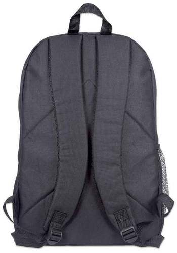 Manhattan Knappack rugzak 15,6", zwart, LAGE KOSTEN, lichtgewicht, interne laptophoes, accessoirevak, gevoerde verstelbare schouderbanden, fleshouder, 3 jaar garantie