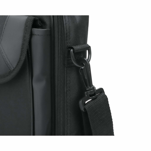 Manhattan Cambridge laptoptas 14,1", laptoptas met volledige opening, zwart, LAGE KOSTEN, accessoirevak + achtervak, afneembare schouderriem, clamshell, 3 jaar garantie