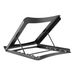 Manhattan Laptop- en tabletstandaard voor bureau, verstelbaar (5 posities), voor tablets en laptops tot 15,6", draagbaar en lichtgewicht, staal, zwart