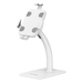 Manhattan Kioskstandaard voor tablet en iPad (voor bureau), anti-diefstal, universeel 7,9"–11", 360° rotatie, kantelbaar +20° tot -110°, uitschuifklemmen 200–246 mm hoog / 129–181 mm breed, vergrendelbaar, wit