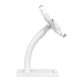 Manhattan Kioskstandaard voor tablet en iPad (voor bureau), anti-diefstal, universeel 7,9"–11", 360° rotatie, kantelbaar +20° tot -110°, uitschuifklemmen 200–246 mm hoog / 129–181 mm breed, vergrendelbaar, wit