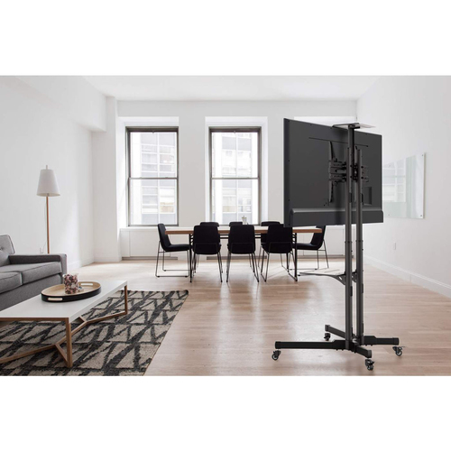 Manhattan Trolley voor TV’s en monitoren, voor schermen 37"–65", VESA-compatibiliteit: van 200x200 tot 600x400 mm (controleer de afmetingen van de vier montagegaten aan de achterzijde), max. 40 kg, zwart