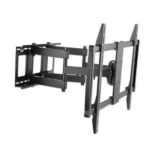Manhattan Wandbeugel voor TV’s en monitoren (Volledig Verstelbaar), voor schermen 37–100", VESA-compatibiliteit: van 200x200 tot 900x600 mm (controleer de afmetingen van de vier montagegaten aan de achterzijde), max 80 kg, zwart