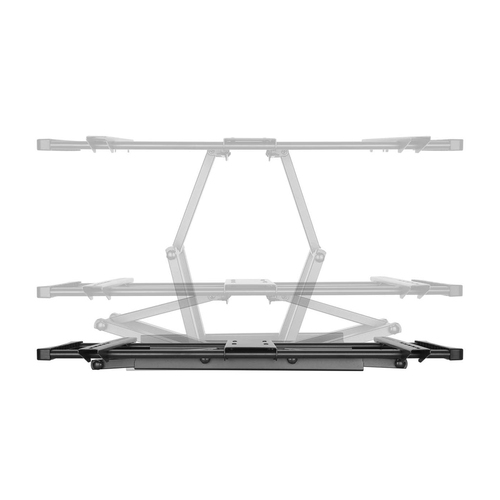 Manhattan Wandbeugel voor TV’s en monitoren (Volledig Verstelbaar), voor schermen 37–100", VESA-compatibiliteit: van 200x200 tot 900x600 mm (controleer de afmetingen van de vier montagegaten aan de achterzijde), max 80 kg, zwart