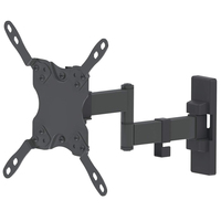 Manhattan Wandbeugel voor TV’s en monitoren (Volledig Verstelbaar), voor schermen 13–42", VESA-compatibiliteit: van 75x75 tot 200x200 mm (controleer de afmetingen van de vier montagegaten aan de achterzijde), max 20 kg, zwart
