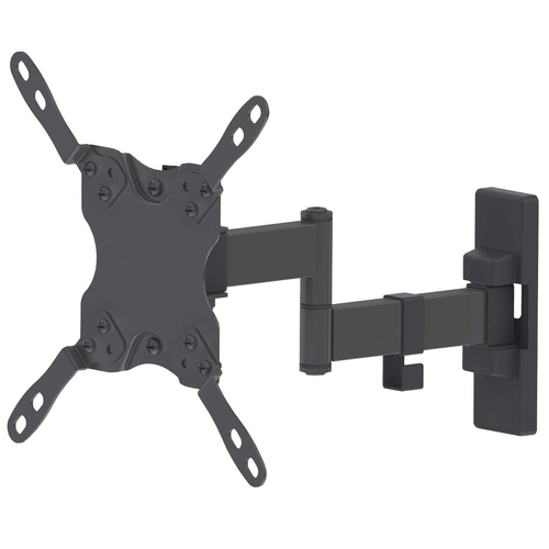 Manhattan Wandbeugel voor TV’s en monitoren (Volledig Verstelbaar), voor schermen 13–42", VESA-compatibiliteit: van 75x75 tot 200x200 mm (controleer de afmetingen van de vier montagegaten aan de achterzijde), max 20 kg, zwart
