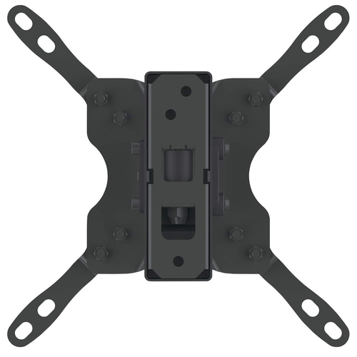 Manhattan Draaibare wandbeugel voor TV’s en monitoren (Kantelen & Zwenken, 2 zwenken), voor schermen 13"–27", VESA-compatibiliteit: van 75×75 tot 200×200 mm (controleer de afmetingen van de vier montagegaten aan de achterzijde), max 30 kg, zwart