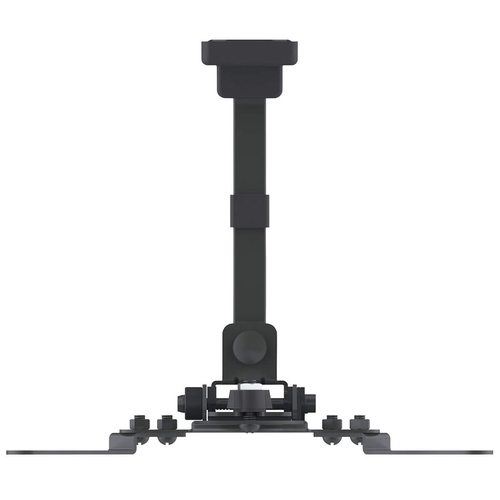 Manhattan Draaibare wandbeugel voor TV’s en monitoren (Kantelen & Zwenken, 2 zwenken), voor schermen 13"–27", VESA-compatibiliteit: van 75×75 tot 200×200 mm (controleer de afmetingen van de vier montagegaten aan de achterzijde), max 30 kg, zwart