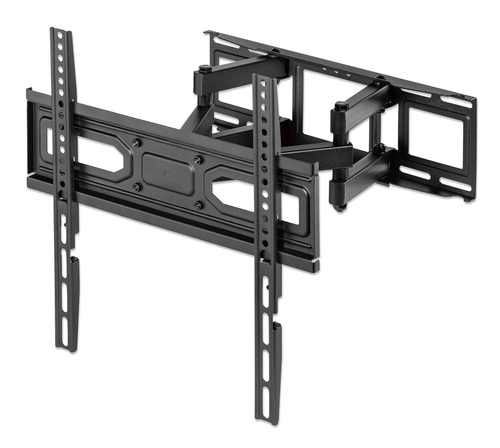 Manhattan Wandbeugel voor TV’s en monitoren (Volledig Verstelbaar), voor schermen 32–55", VESA-compatibiliteit: van 100x100 tot 400x400 mm (controleer de afmetingen van de vier montagegaten aan de achterzijde), max 40 kg, zwart