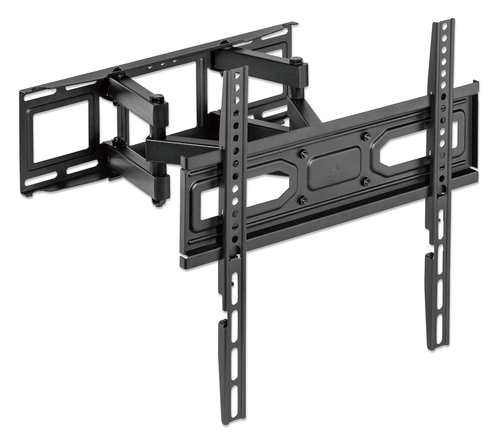 Manhattan Wandbeugel voor TV’s en monitoren (Volledig Verstelbaar), voor schermen 32–55", VESA-compatibiliteit: van 100x100 tot 400x400 mm (controleer de afmetingen van de vier montagegaten aan de achterzijde), max 40 kg, zwart